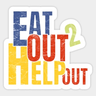 Eat out to help out Sticker